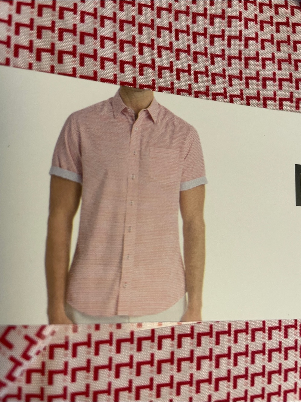 Men's Short Sleeve Button-Up Shirt Nick Graham 3X